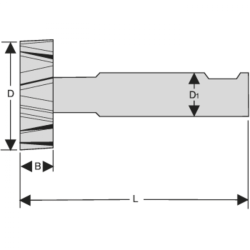 Канавочная фреза 28,5x8mm, HSS-E