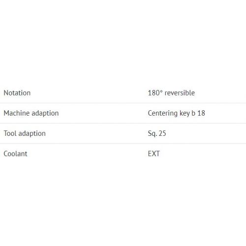 Univerāls virpošanas griežņu turētājs 25x25, BMT65