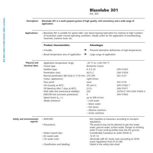 Blasolube 301 (400 g)