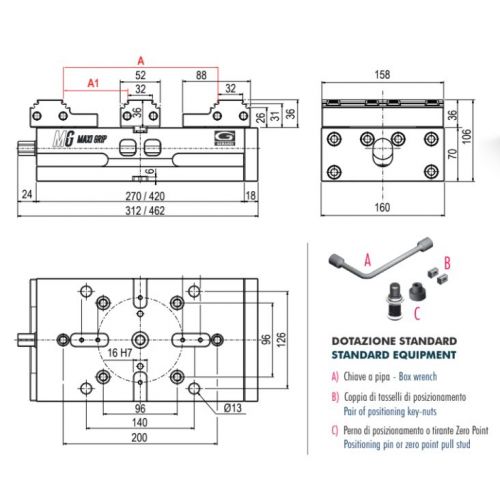 Maxi Grip skrūvspīles (divām detaļām) 4x420