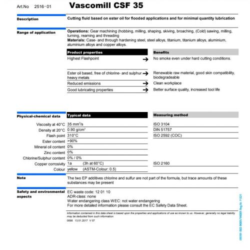 Blaser VASCOMILL CSF 35 (208 l)